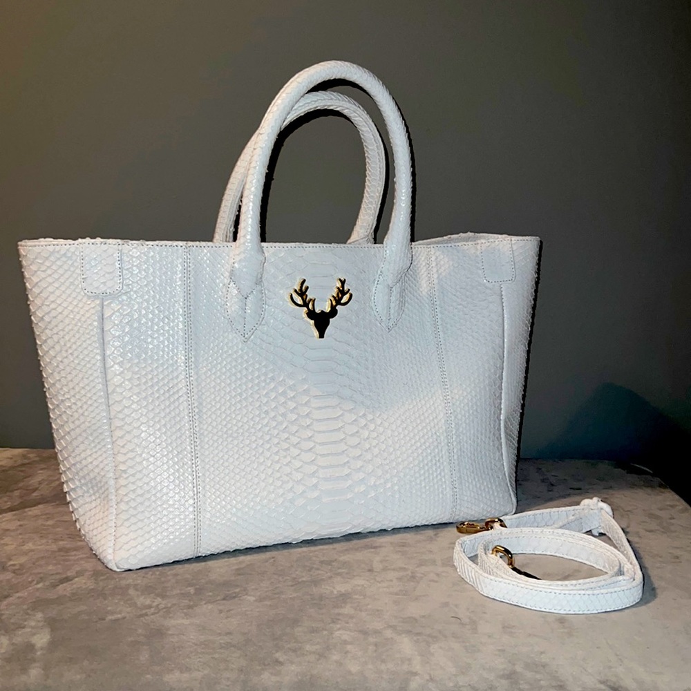 Taxidermy Python Mackie Tote - Unique Luxury!